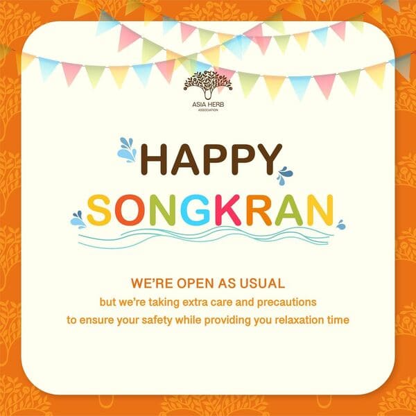 We are open as normal during Songkran